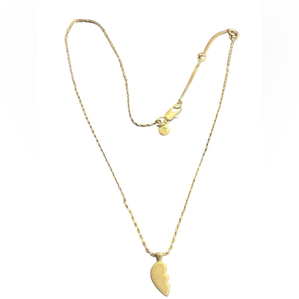 MADEWELL half heart necklace 💛